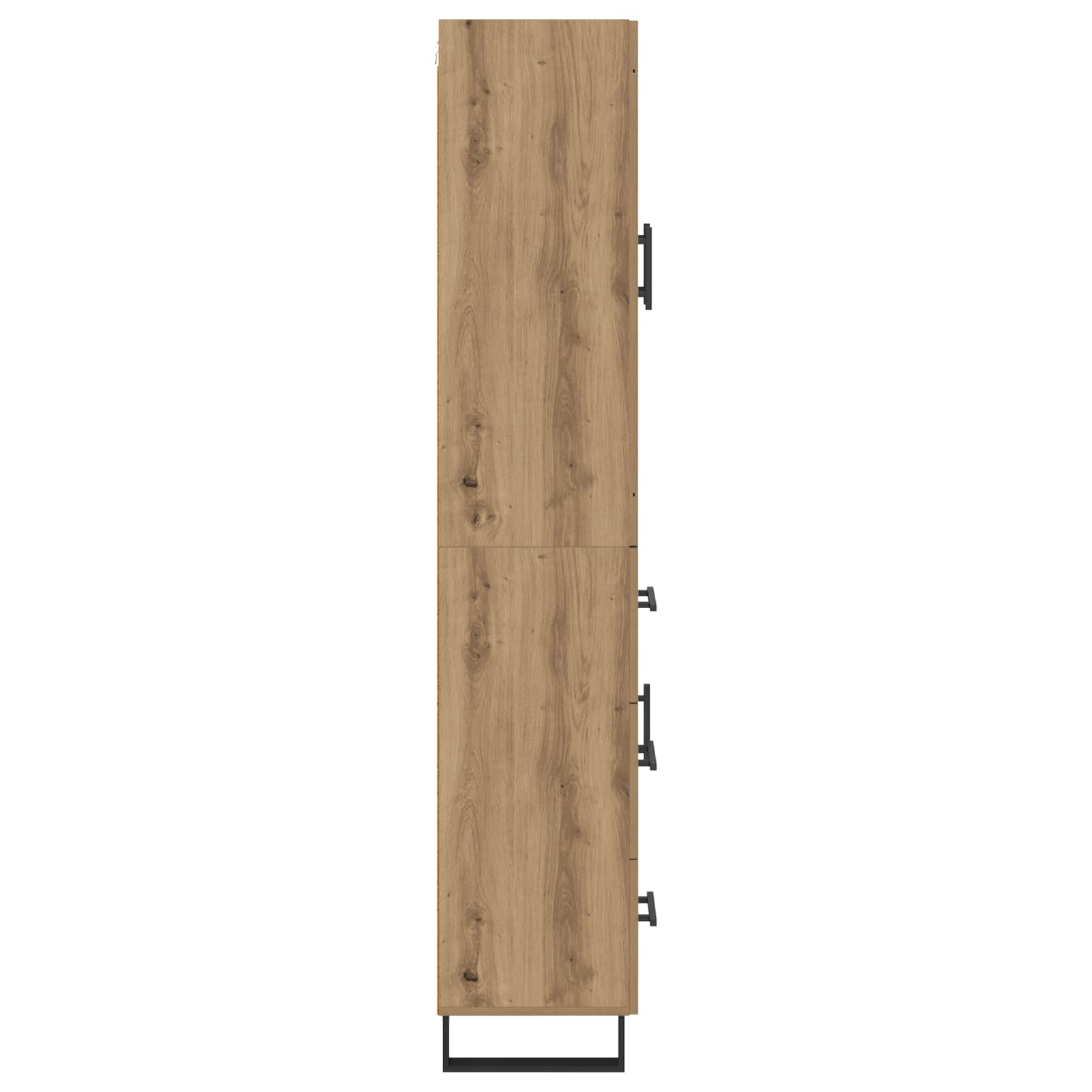 Haut Armoire 2 pcs Chêne artisanal Bois d'ingénierie - XIOS