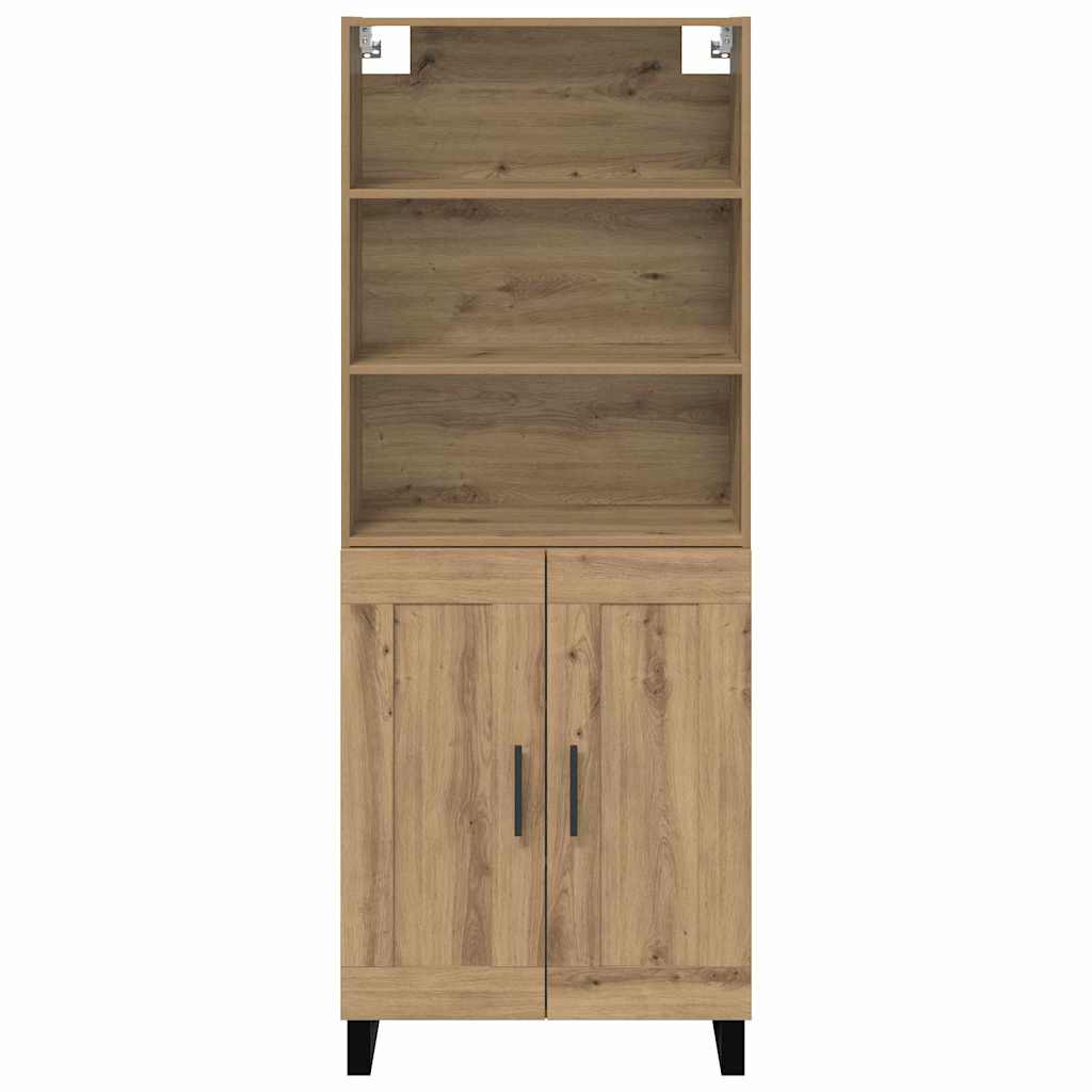 Haut Armoire 2 pcs Chêne artisanal Bois d'ingénierie - XIOS