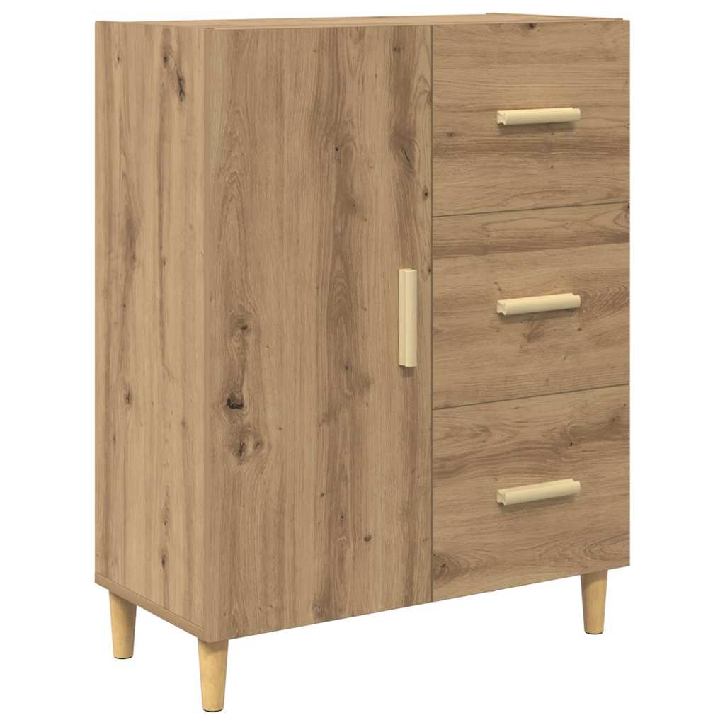 Haut Armoire avec tiroir Chêne artisanal 69,5 x 34 x 180 cm - XIOS