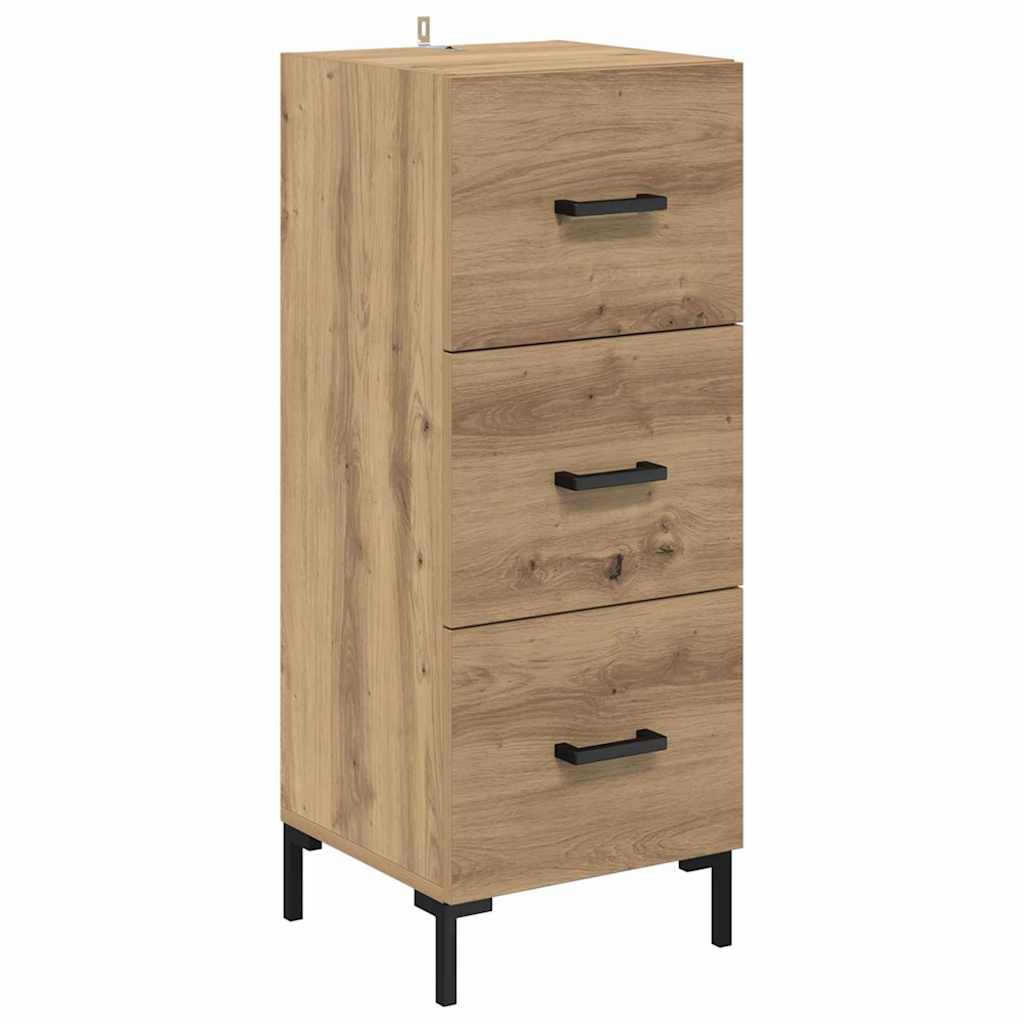 Haut Armoire avec tiroir Chêne artisanal 69,5 x 34 x 180 cm - XIOS