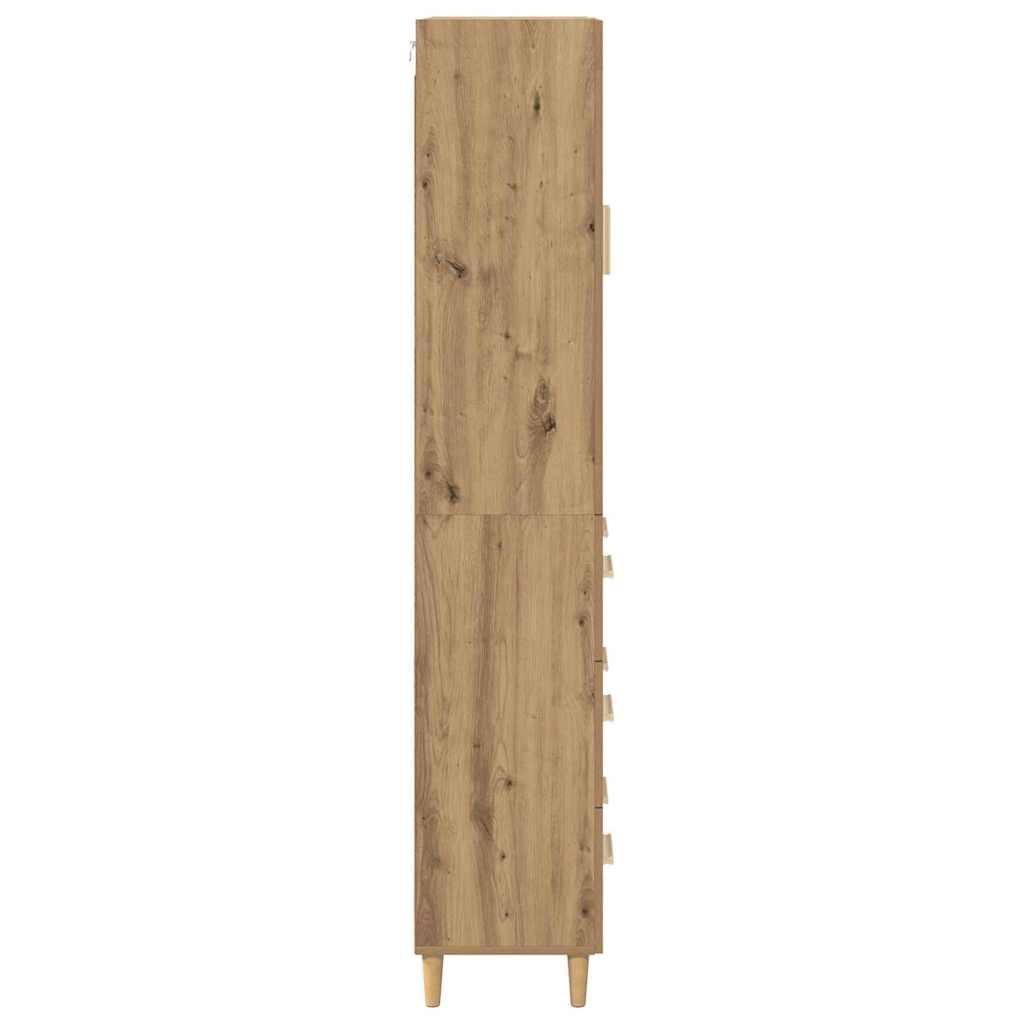 Haut Armoire avec tiroir Chêne artisanal 69,5 x 34 x 180 cm - XIOS