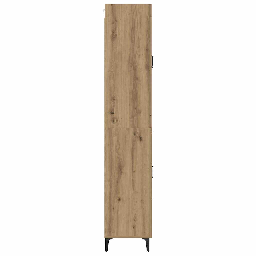Haut Armoire Montage mural Chêne artisanal 69,5 x 34 x 180 cm - XIOS