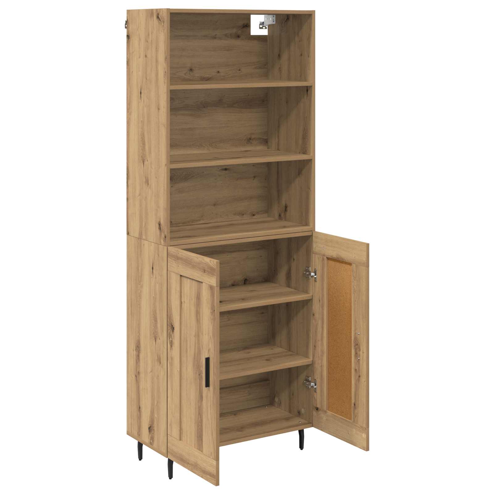 Haut Armoire Chêne artisanal 69,5 x 34 x 180 cm - XIOS
