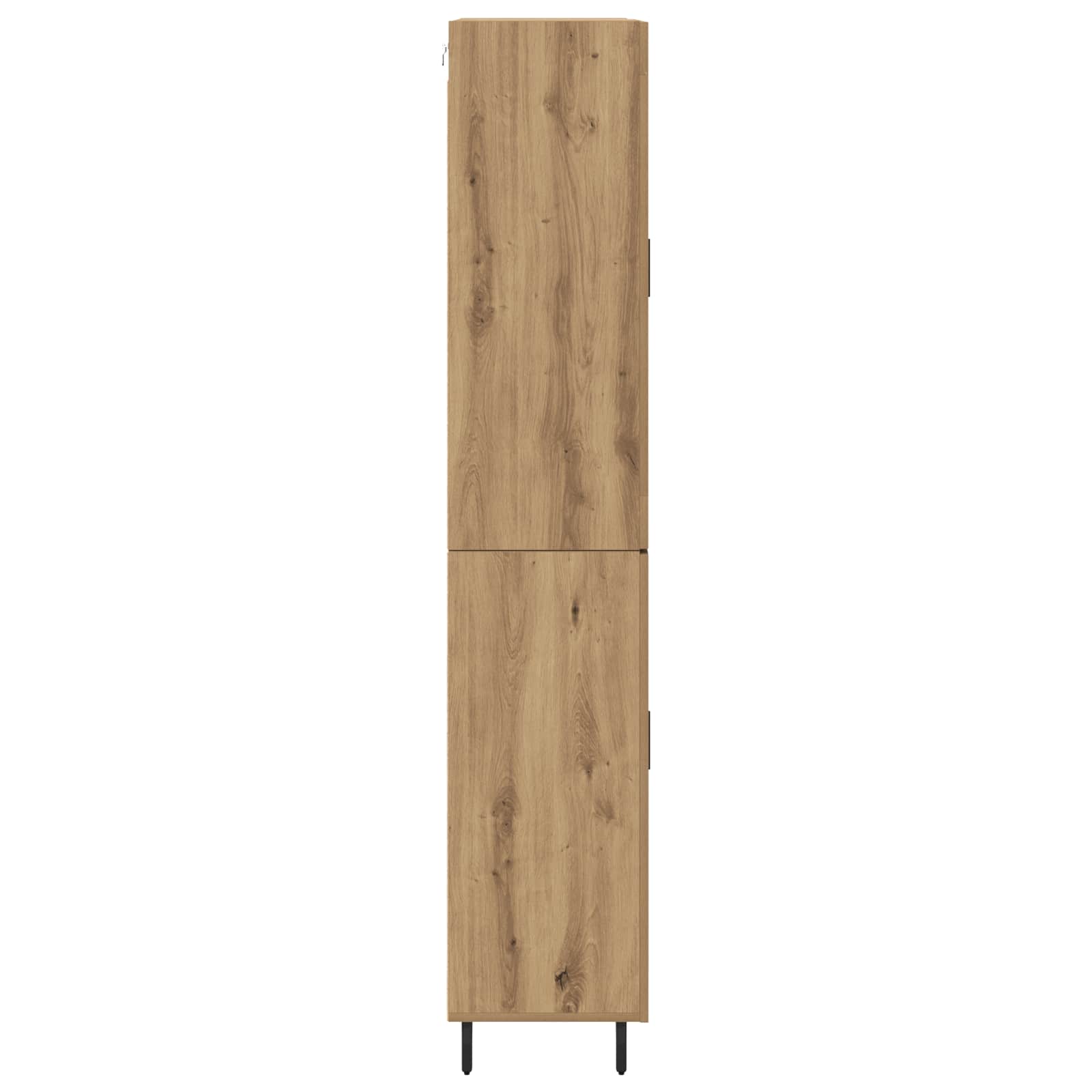 Haut Armoire 2 pcs Chêne artisanal Bois Aggloméré et Verre - XIOS