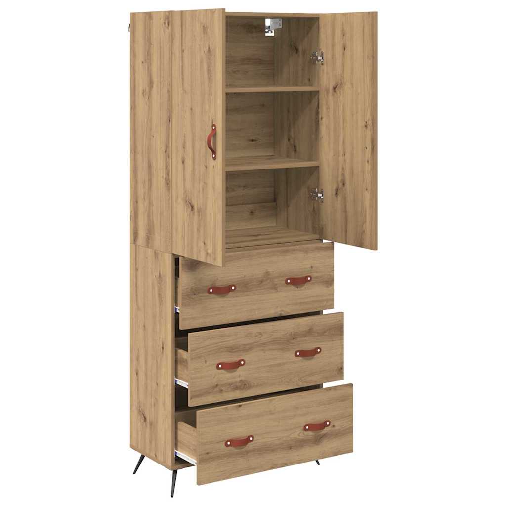 Haut Armoire Chêne artisanal 69,5 x 34 x 180 cm