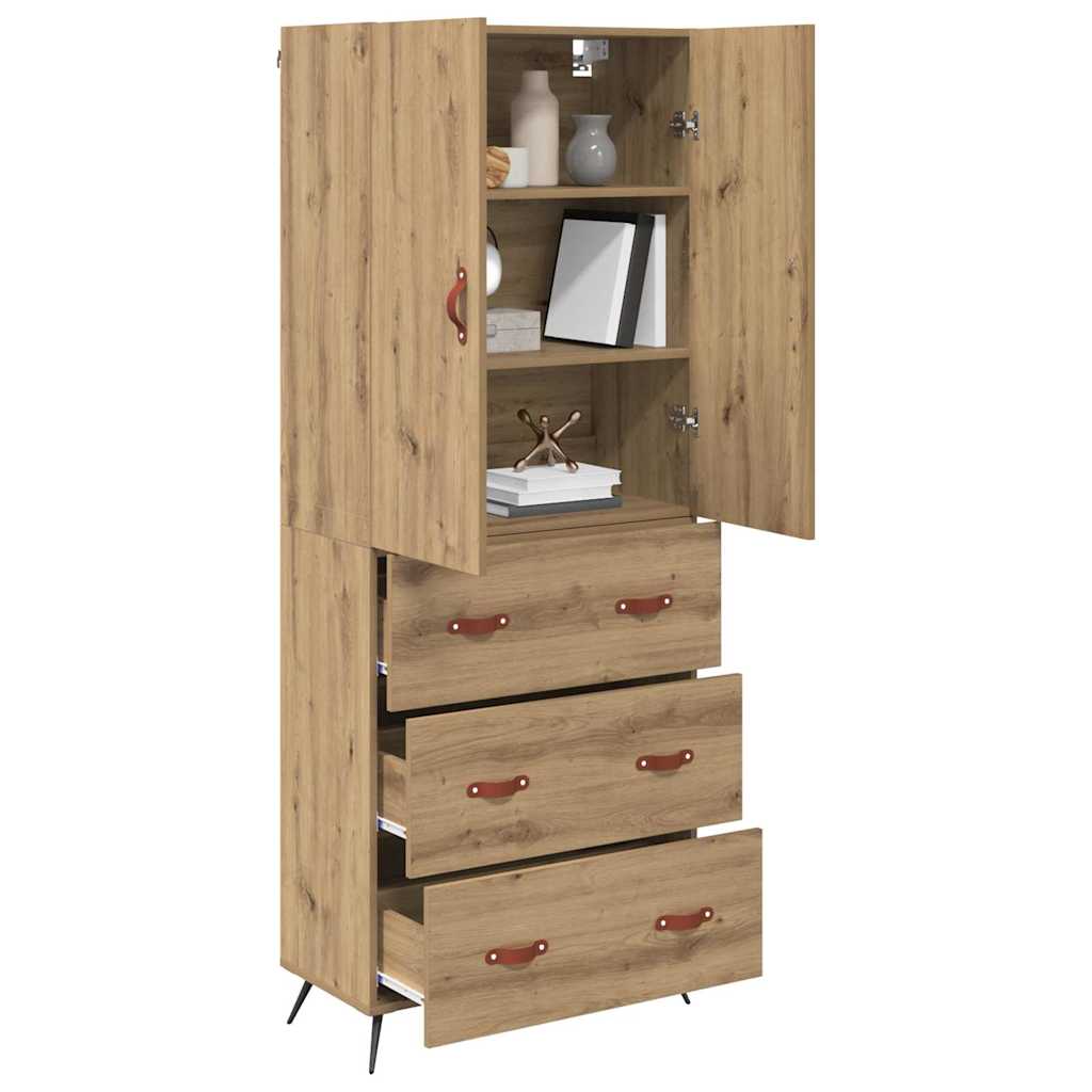 Haut Armoire Chêne artisanal 69,5 x 34 x 180 cm