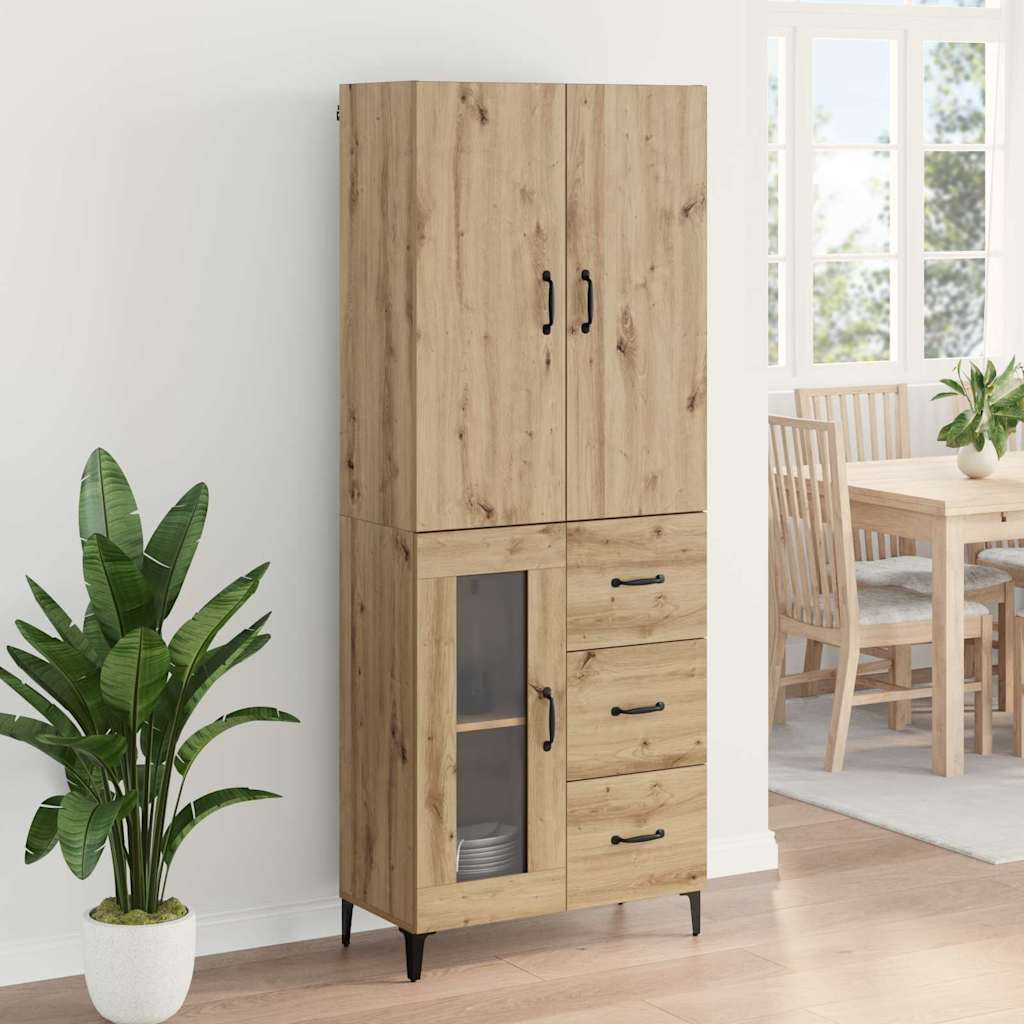 Haut Armoire Chêne artisanal 69,5 x 34 x 180 cm - XIOS