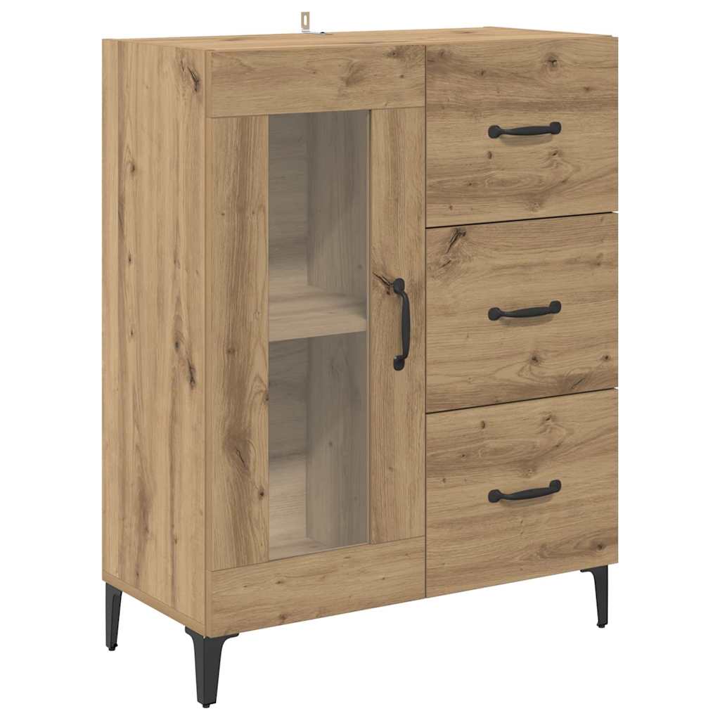 Haut Armoire Chêne artisanal 69,5 x 34 x 180 cm - XIOS