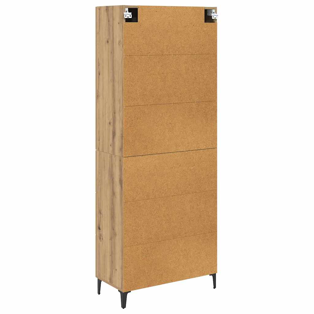 Haut Armoire Chêne artisanal 69,5 x 34 x 180 cm - XIOS