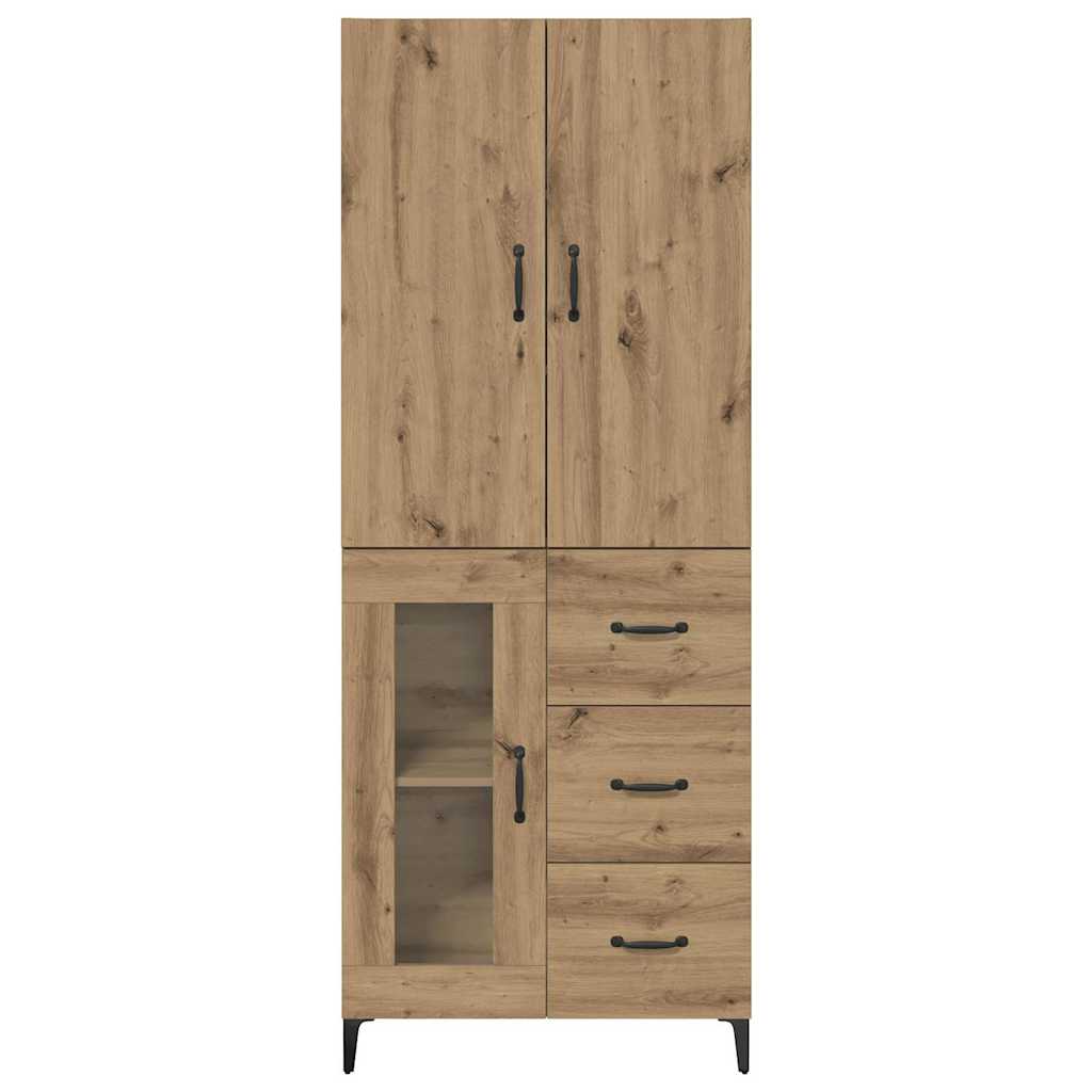 Haut Armoire Chêne artisanal 69,5 x 34 x 180 cm - XIOS