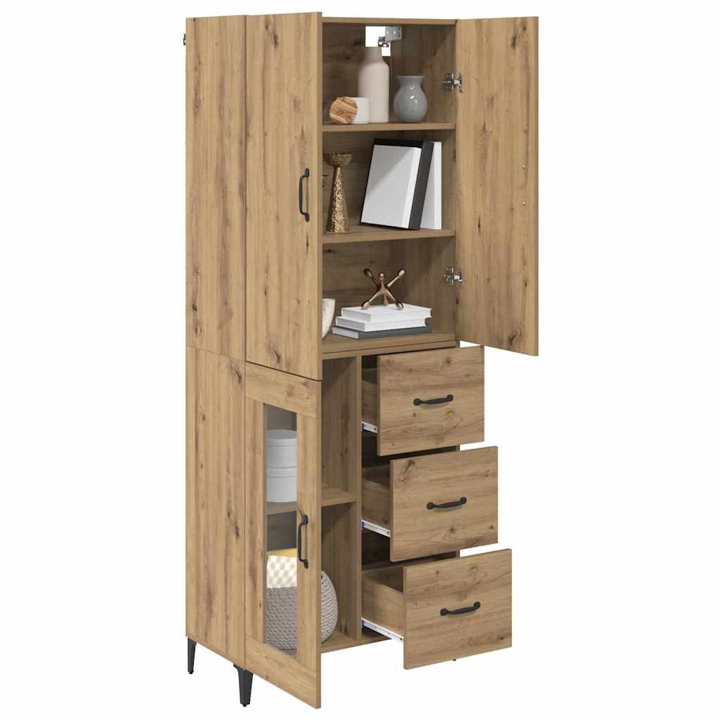 Haut Armoire Chêne artisanal 69,5 x 34 x 180 cm - XIOS