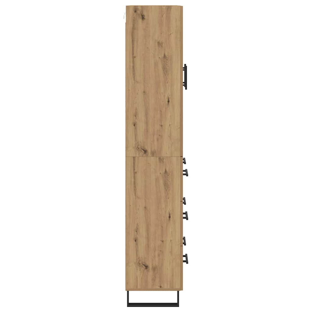 Haut Armoire 2 pc Chêne artisanal 69,5 x 34 x 180 cm