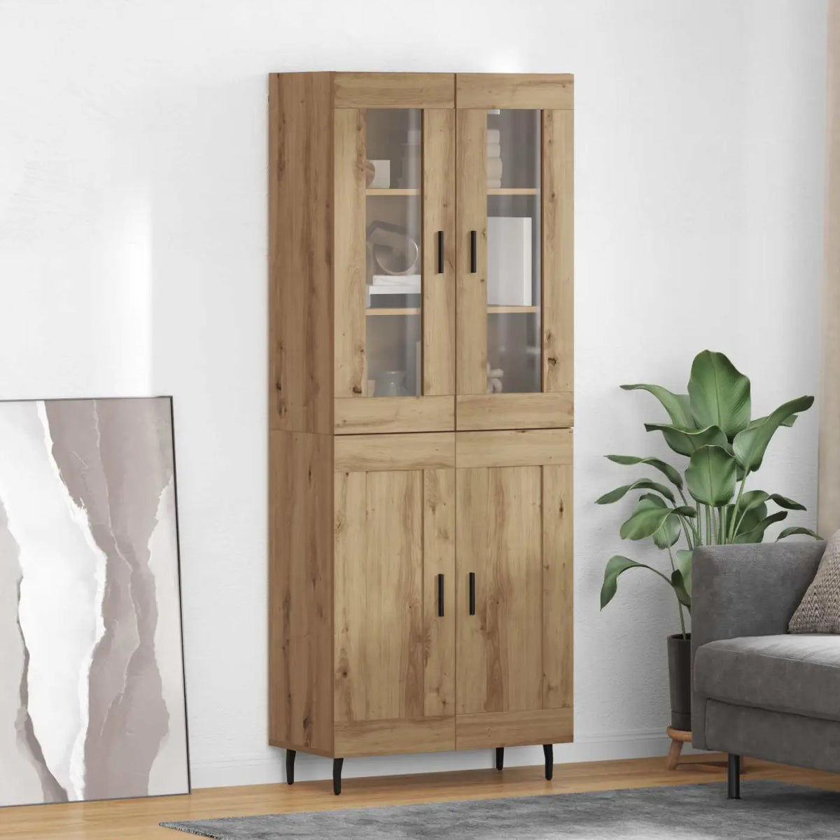 Haut Armoire 2 pc Chêne artisanal 69,5 x 34 x 180 cm - XIOS