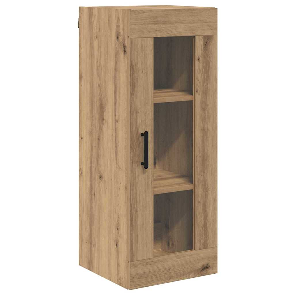 Haut Armoire avec tiroir Chêne artisanal 34,5 x 34 x 180 cm - XIOS