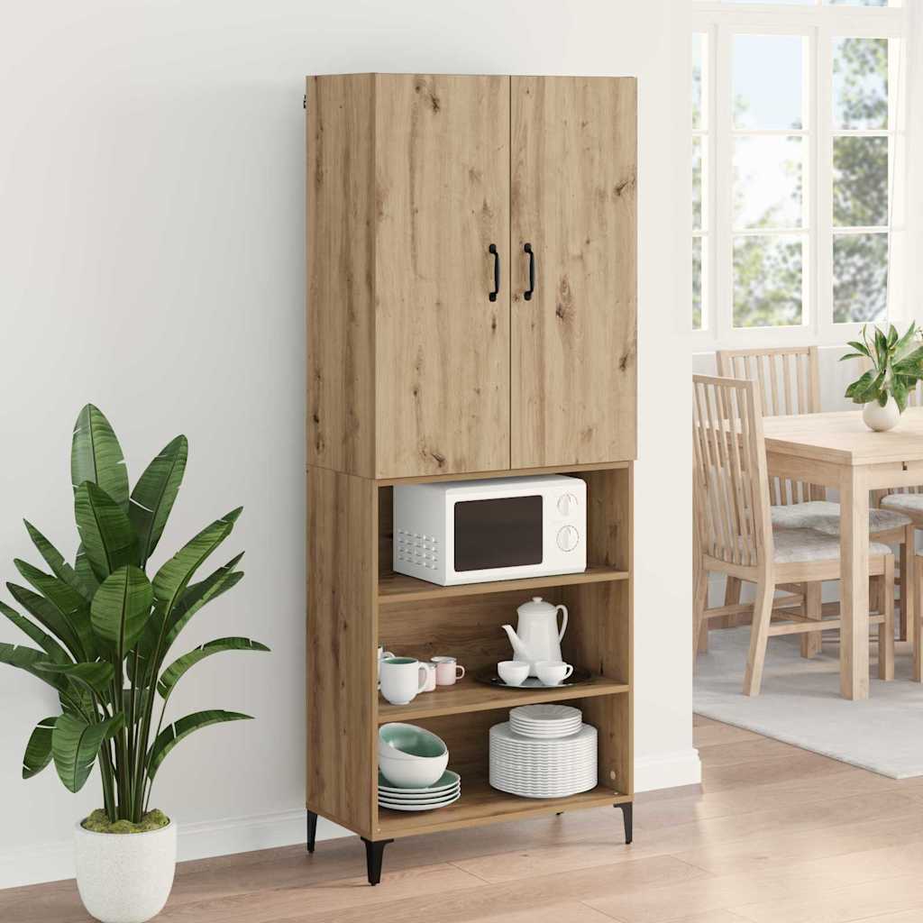 Haut Armoire Montage mural Chêne artisanal 69,5 x 34 x 180 cm - XIOS