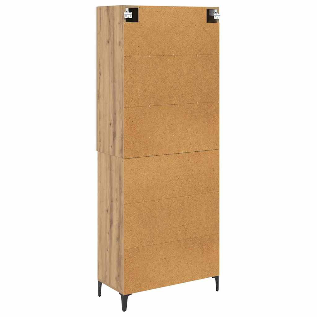 Haut Armoire Montage mural Chêne artisanal 69,5 x 34 x 180 cm - XIOS