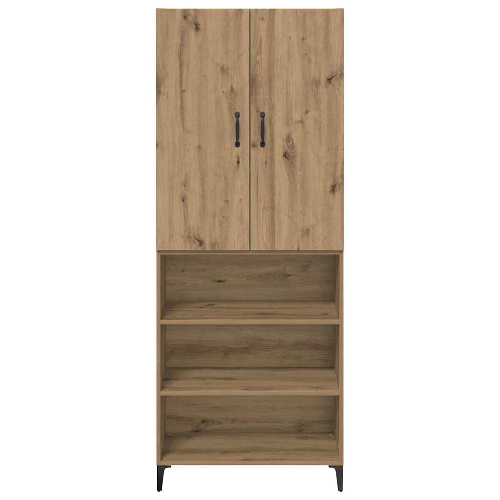Haut Armoire Montage mural Chêne artisanal 69,5 x 34 x 180 cm - XIOS