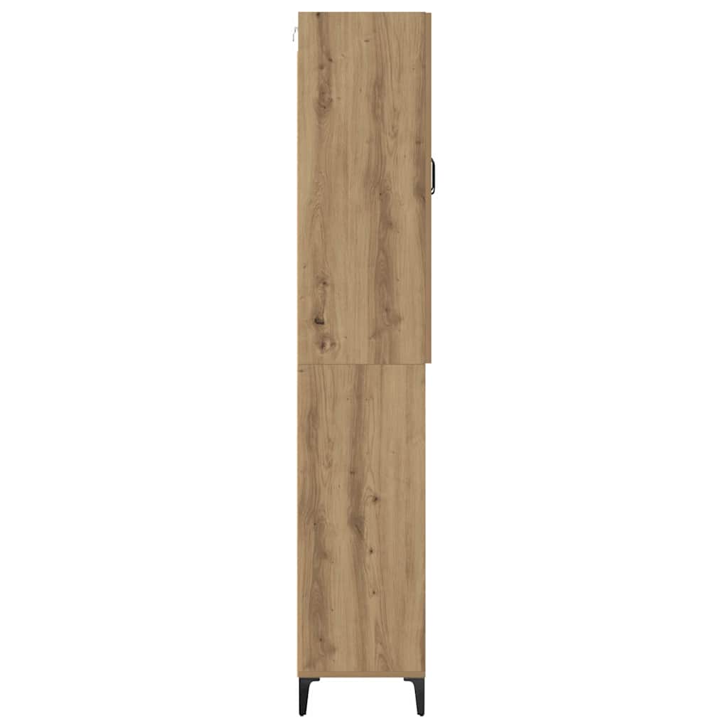 Haut Armoire Montage mural Chêne artisanal 69,5 x 34 x 180 cm - XIOS
