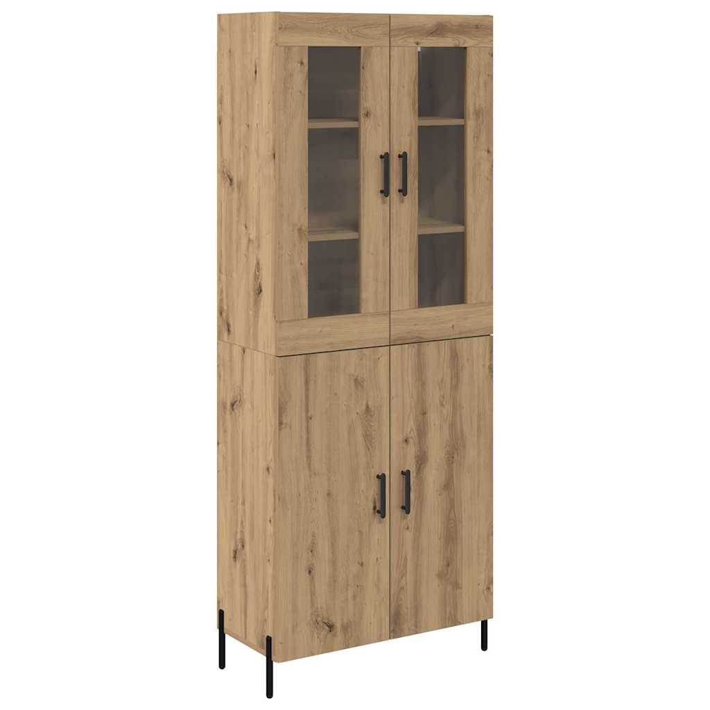 Haut Armoire Montage mural Chêne artisanal 69,5 x 34 x 180 cm - XIOS