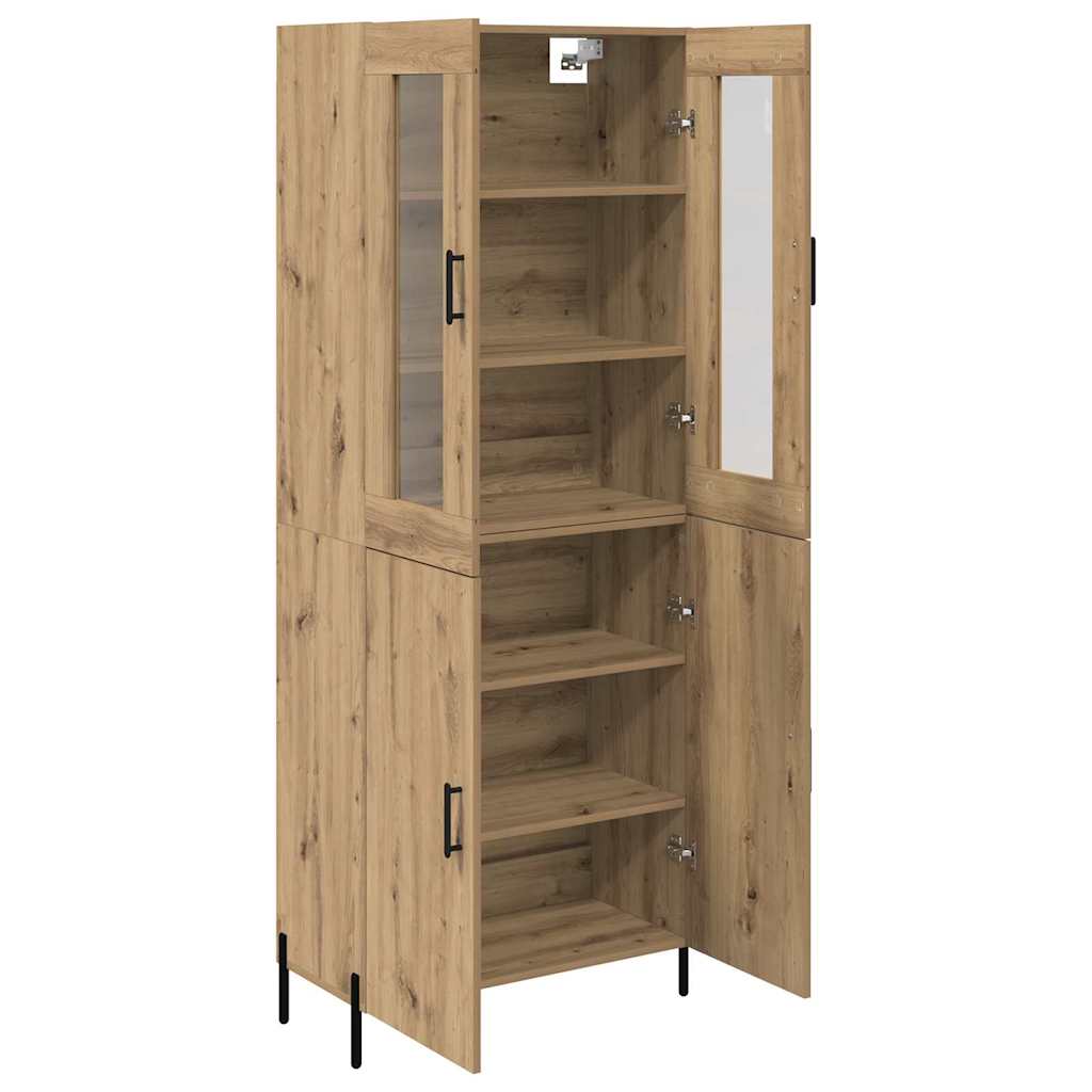 Haut Armoire Montage mural Chêne artisanal 69,5 x 34 x 180 cm - XIOS