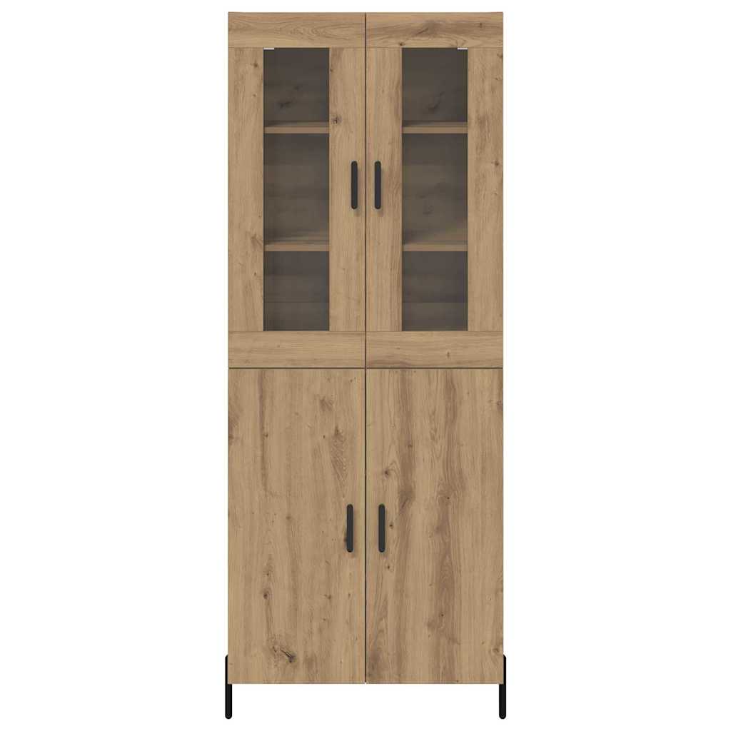 Haut Armoire Montage mural Chêne artisanal 69,5 x 34 x 180 cm - XIOS