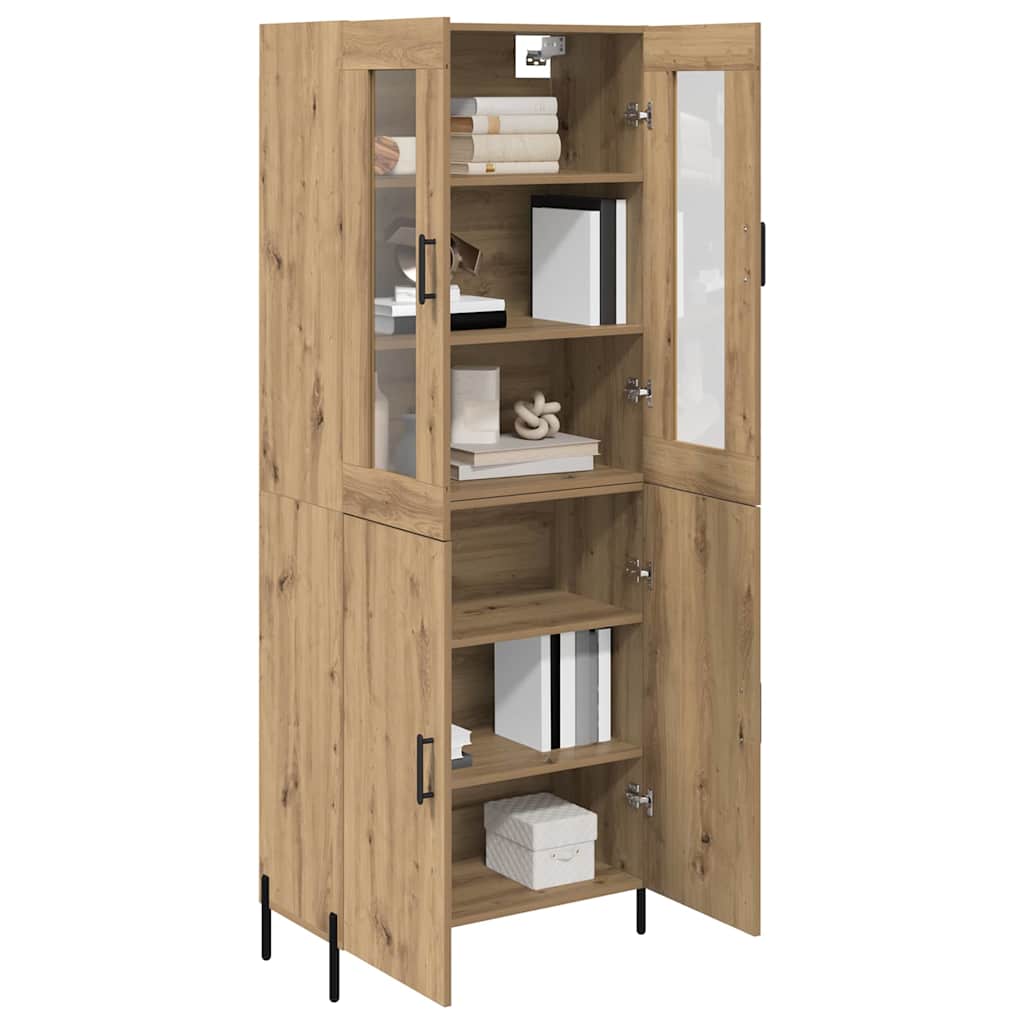 Haut Armoire Montage mural Chêne artisanal 69,5 x 34 x 180 cm - XIOS
