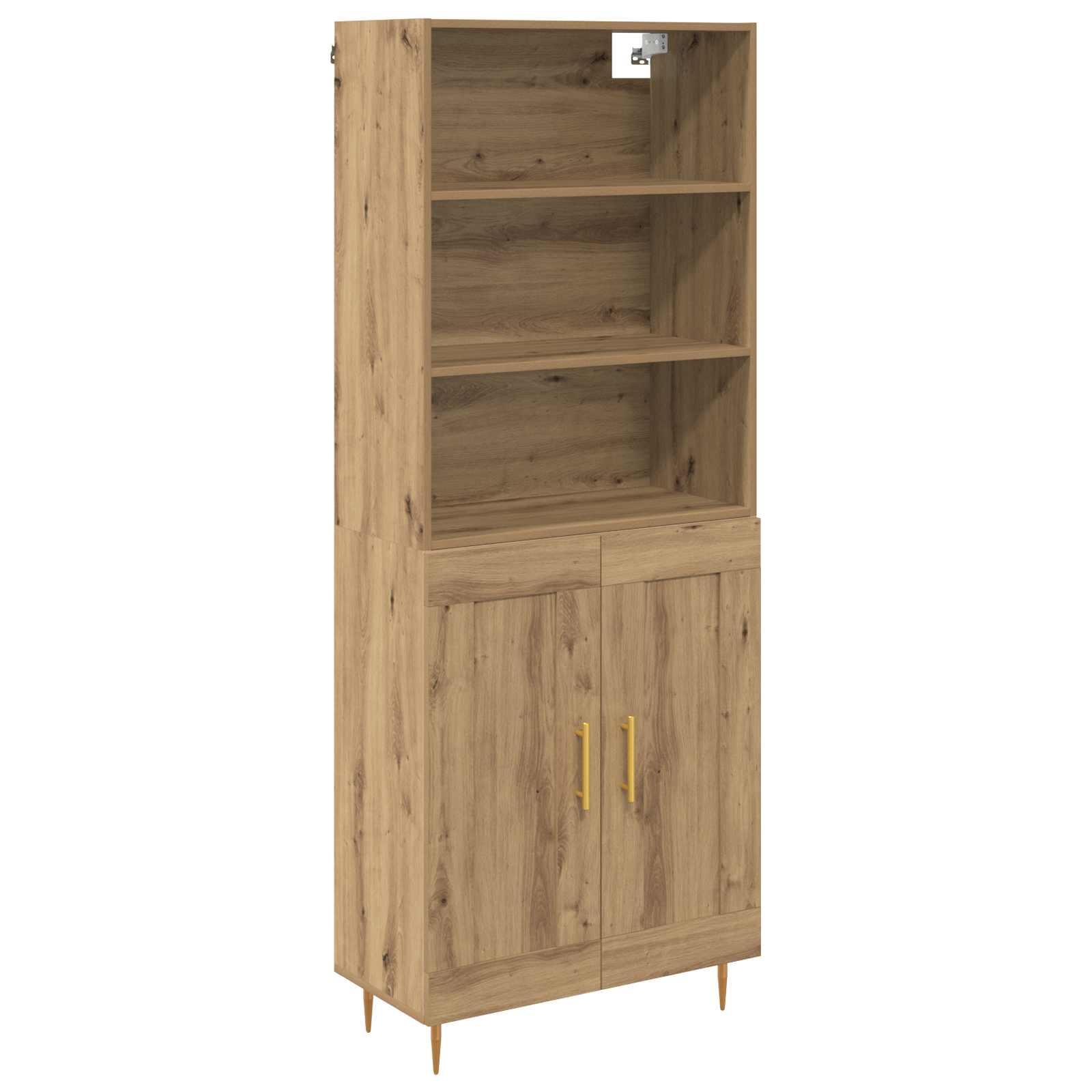 Haut Armoire Chêne artisanal 69,5 x 34 x 180 cm - XIOS