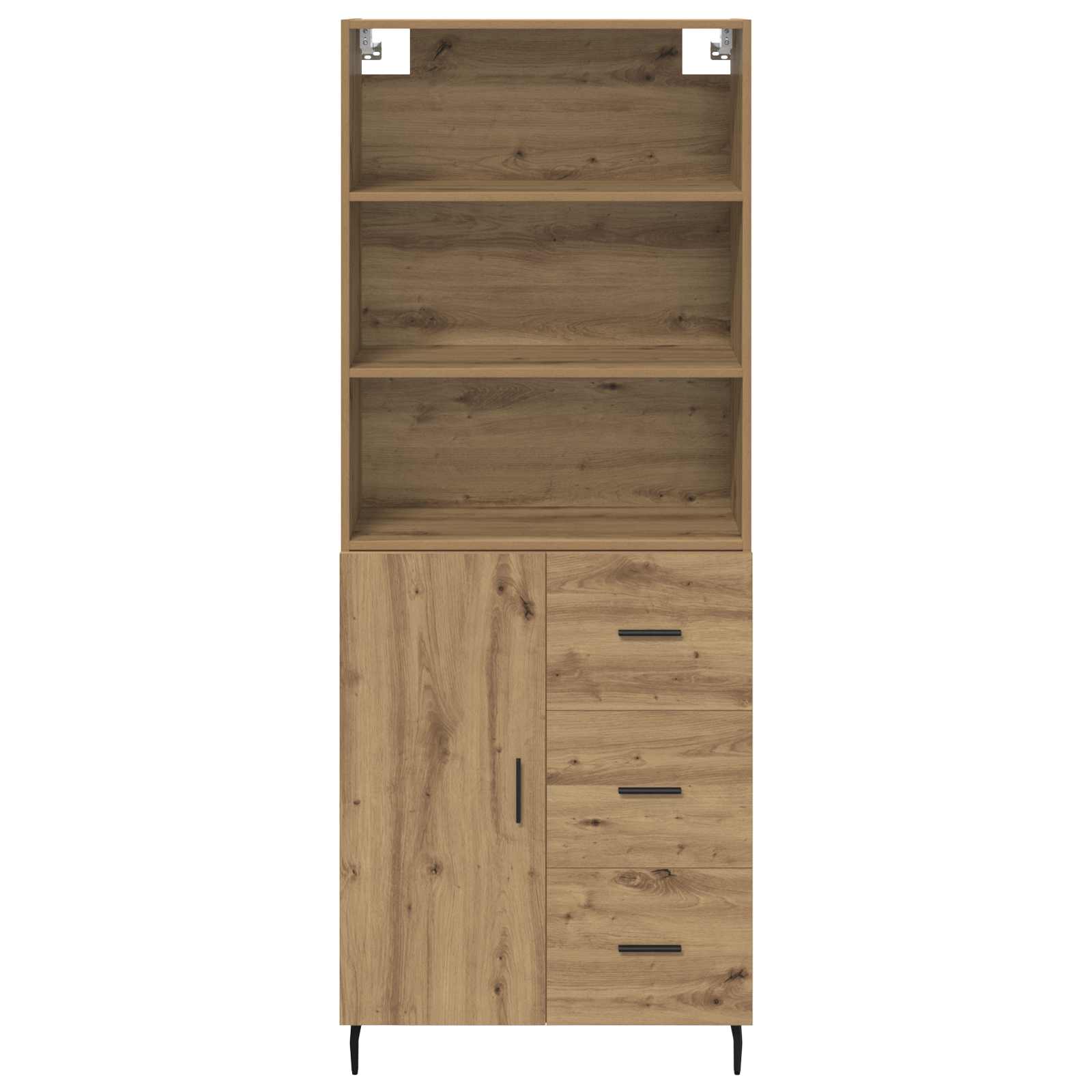 Haut Armoire avec tiroir Chêne artisanal 69,5 x 34 x 180 cm - XIOS