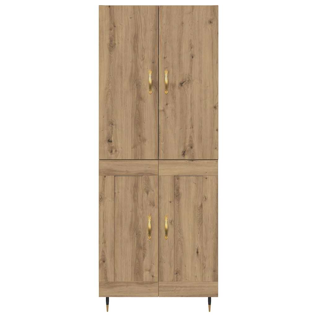 Haut Armoire Montage mural Chêne artisanal 69,5 x 34 x 180 cm - XIOS