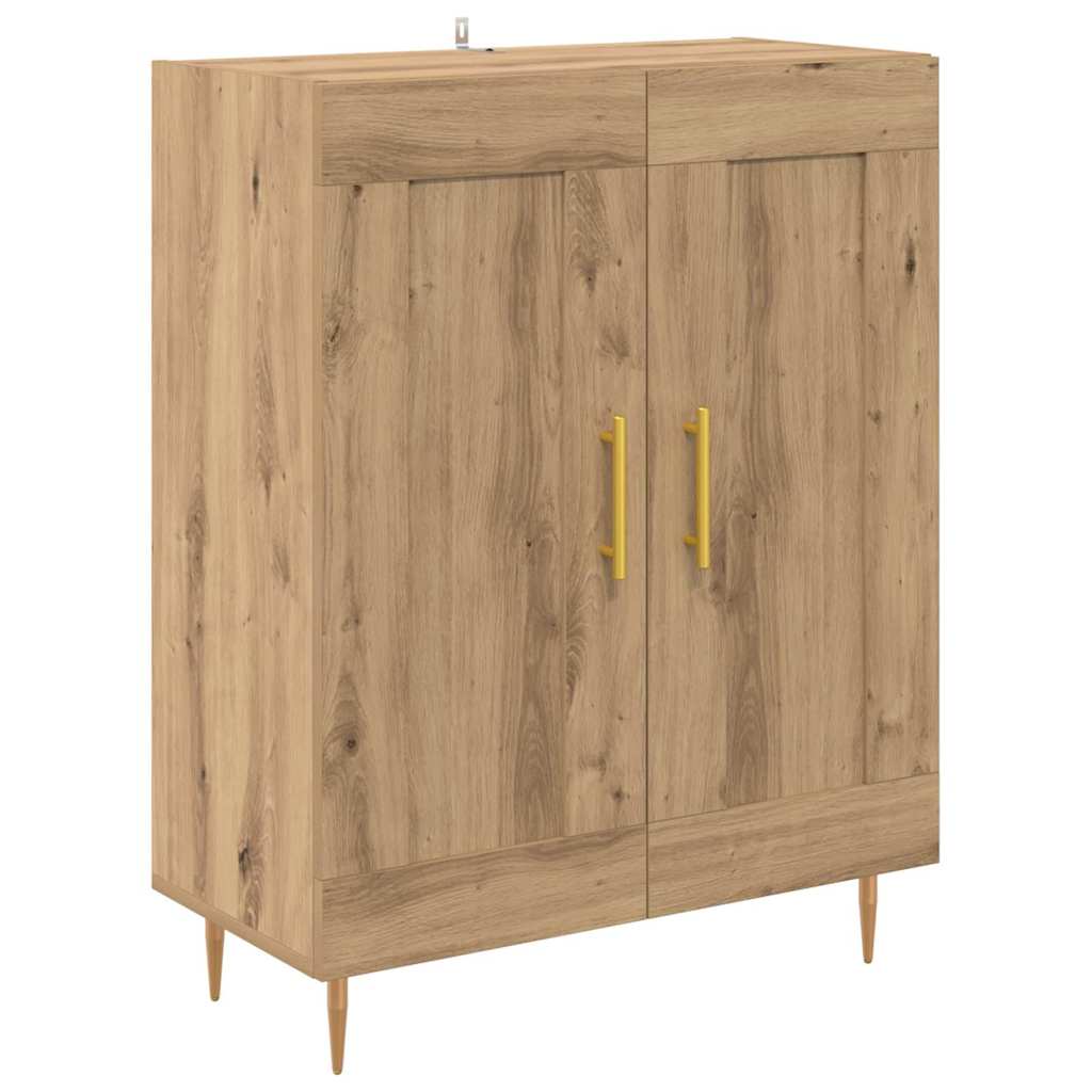 Haut Armoire 2 pcs Chêne artisanal Bois d'ingénierie - XIOS