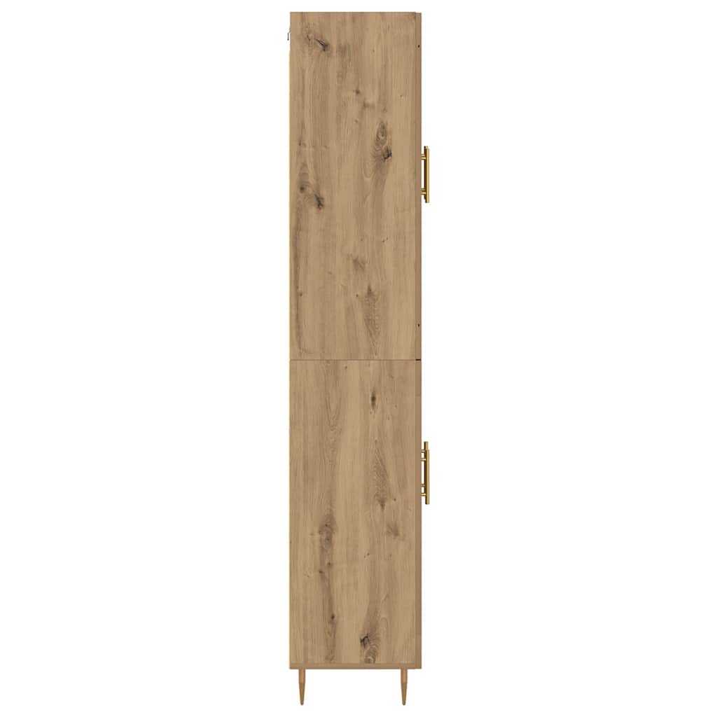 Haut Armoire 2 pcs Chêne artisanal Bois d'ingénierie - XIOS