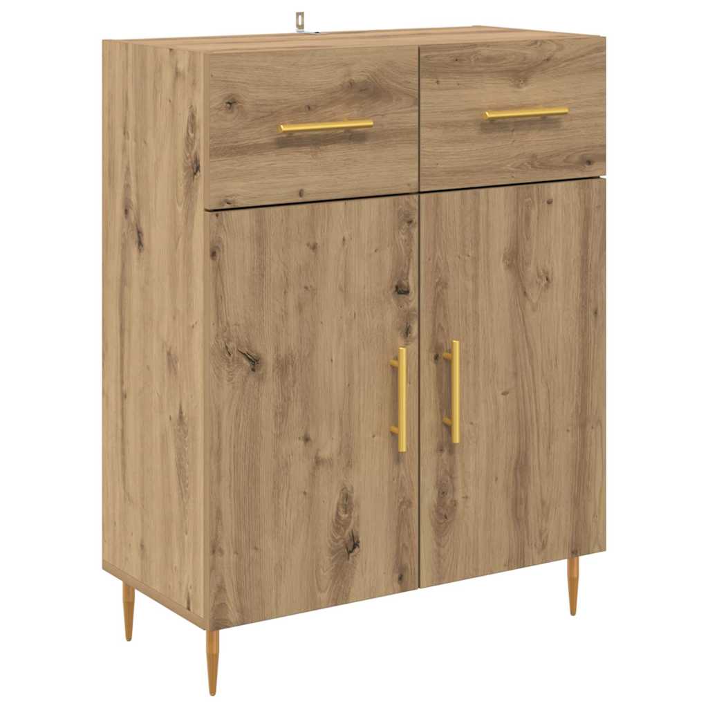 Haut Armoire 2 pcs Chêne artisanal Bois d'ingénierie - XIOS