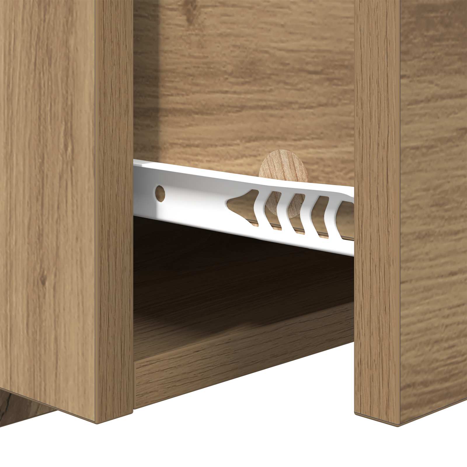 Tête de lit avec armoire avec tiroir 3 pcs Chêne artisanal - XIOS