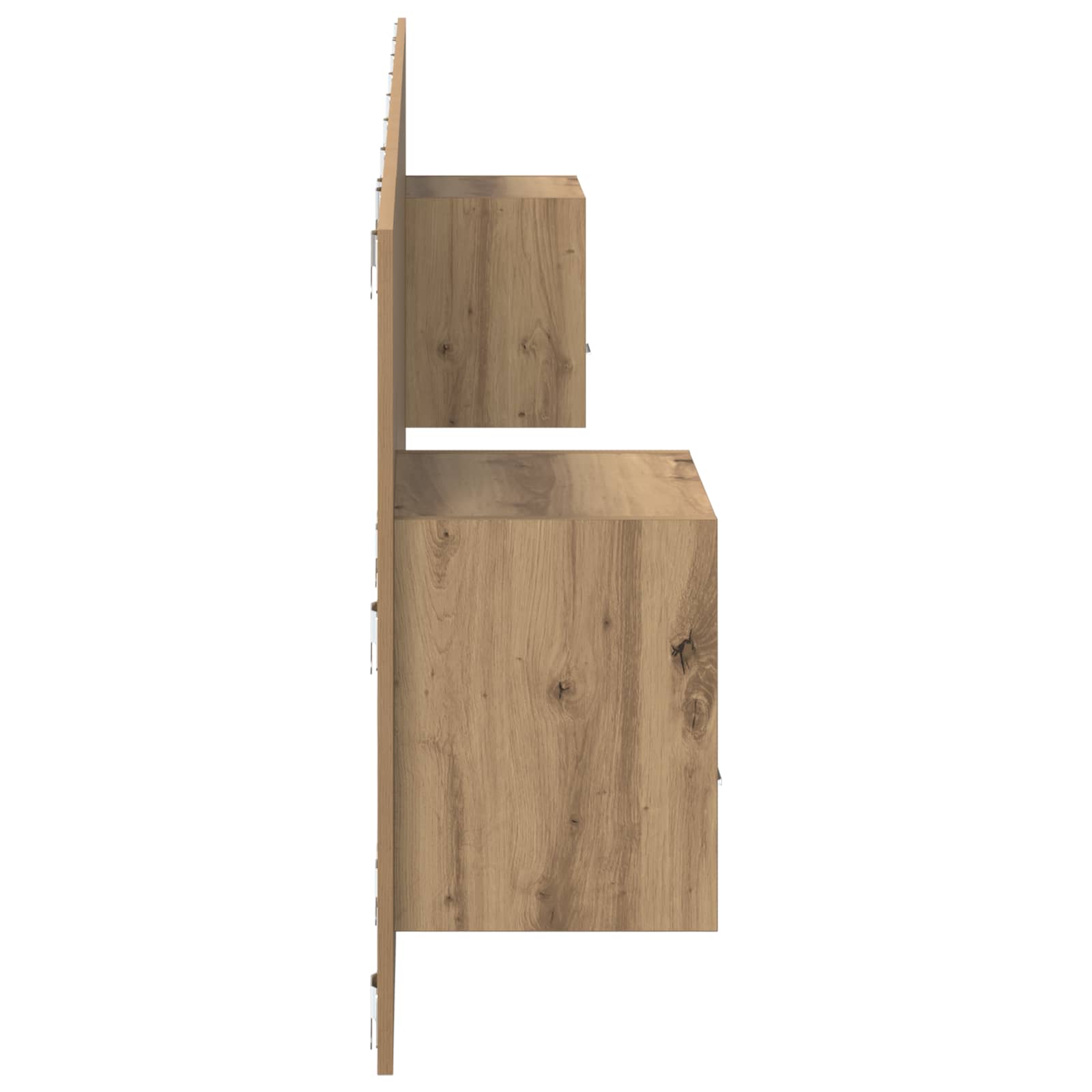 Tête de lit avec armoire avec tiroir 3 pcs Chêne artisanal - XIOS