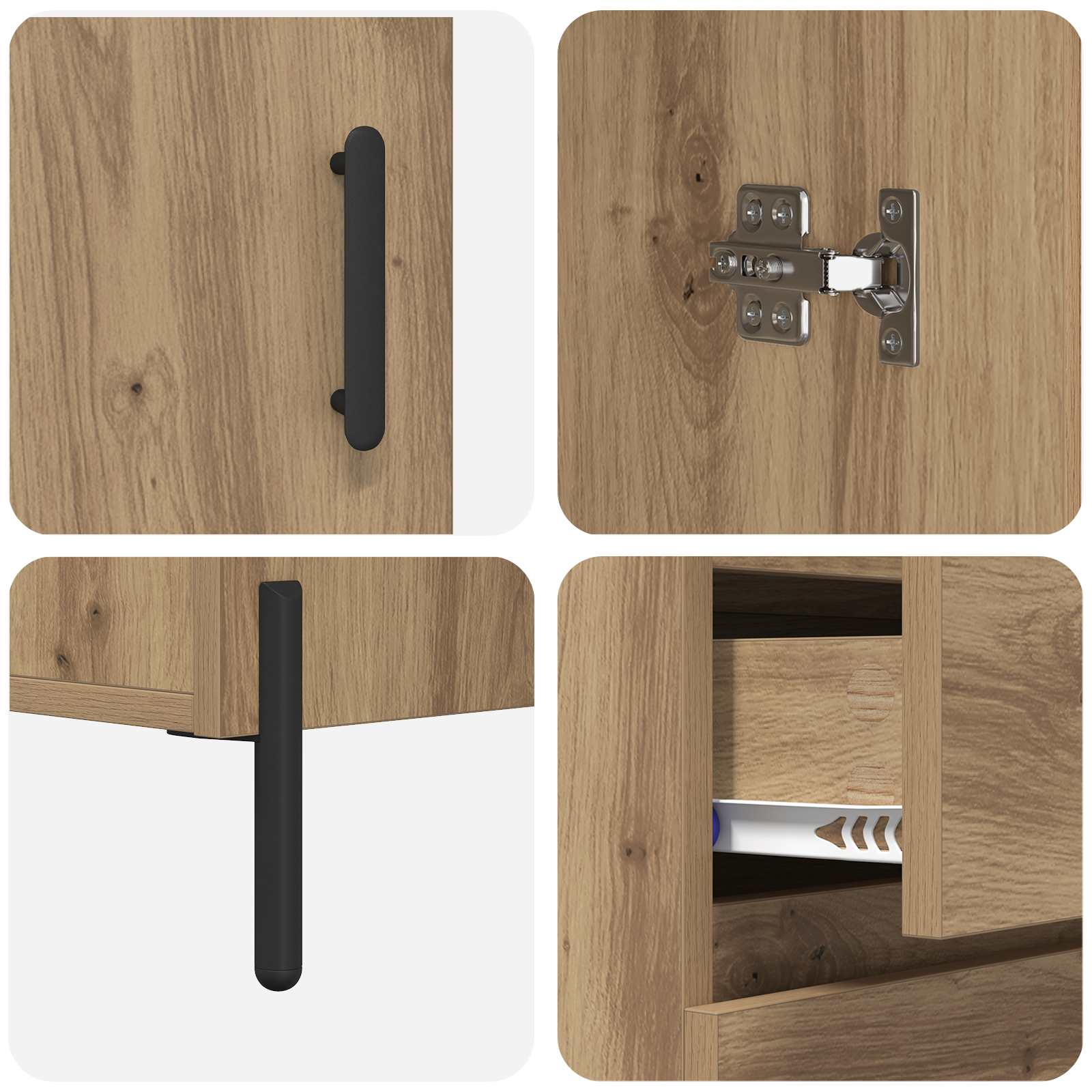 Haut Armoire Chêne artisanal 69,5 x 32,5 x 180 cm
