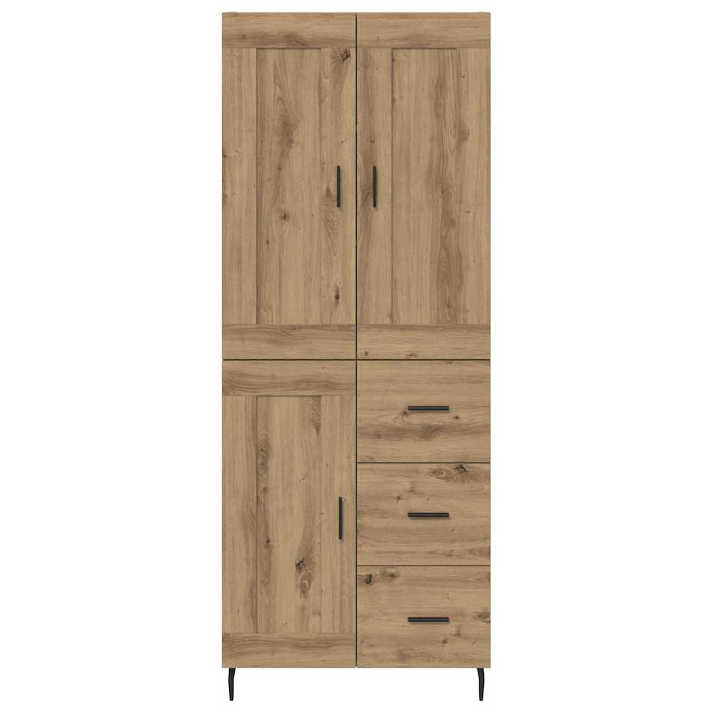 Haut Armoire 2 pc Chêne artisanal 69,5 x 34 x 180 cm
