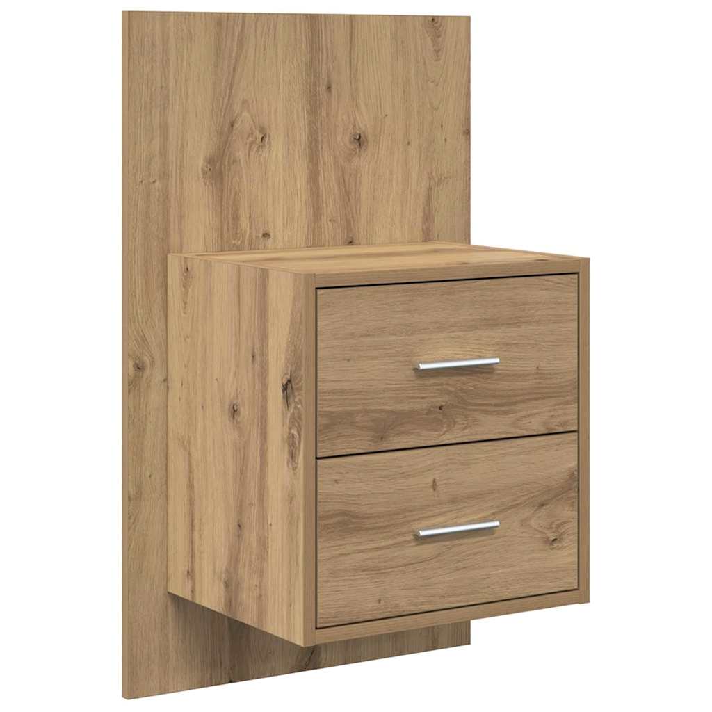 Tête de lit avec armoire avec tiroir 3 pcs Chêne artisanal - XIOS