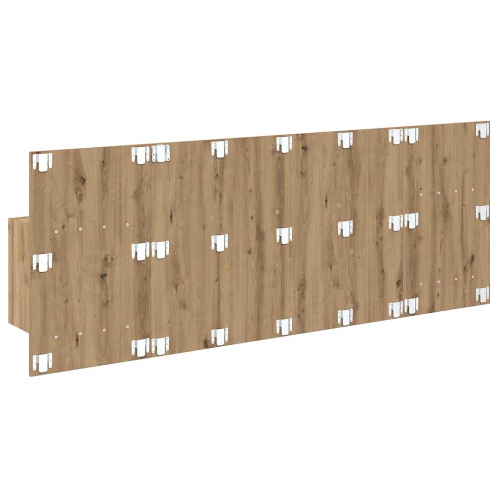 Tête de lit avec armoire avec tiroir 3 pcs Chêne artisanal - XIOS