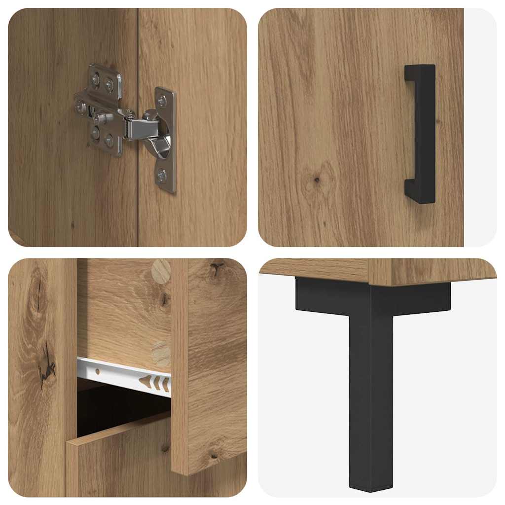 Haut Armoire Chêne artisanal 69,5 x 34 x 180 cm