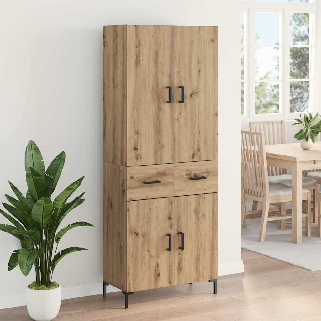 Haut Armoire Chêne artisanal 69,5 x 34 x 180 cm