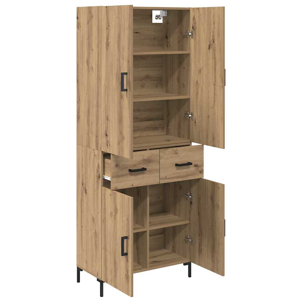 Haut Armoire Chêne artisanal 69,5 x 34 x 180 cm