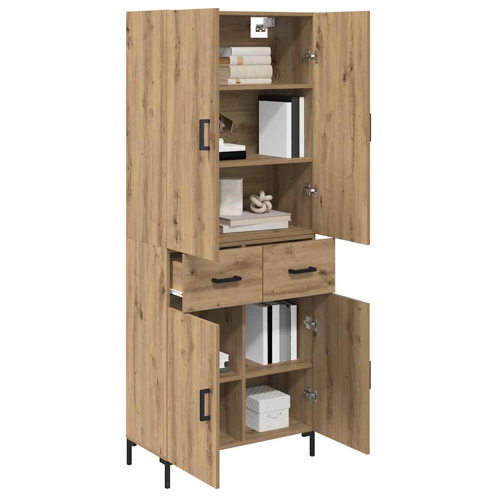 Haut Armoire Chêne artisanal 69,5 x 34 x 180 cm