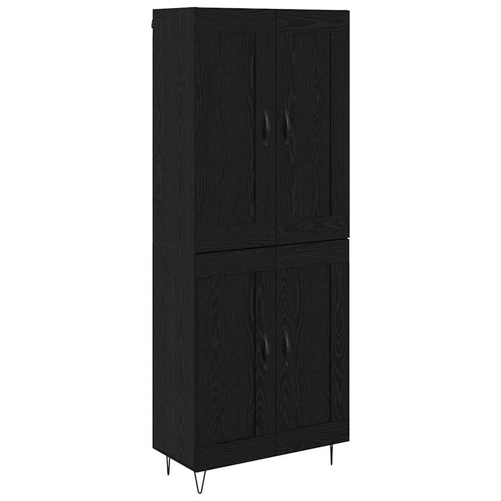 Haut Armoire Chêne noir 69,5 x 34 x 180 cm Bois d'ingénierie - XIOS