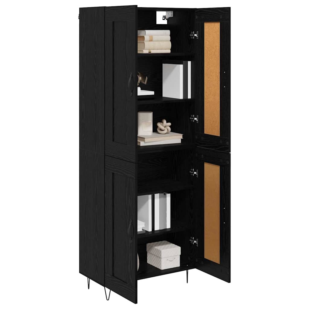 Haut Armoire Chêne noir 69,5 x 34 x 180 cm Bois d'ingénierie - XIOS