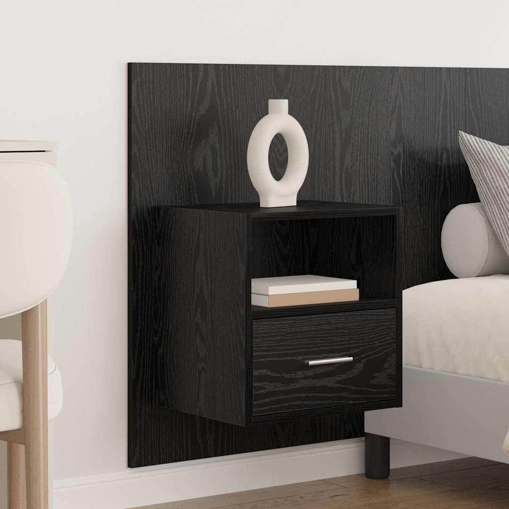 Tête de lit avec armoire 3 pcs Chêne noir Bois d'ingénierie - XIOS