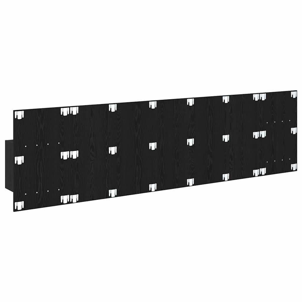 Tête de lit avec armoire 3 pcs Chêne noir Bois d'ingénierie - XIOS