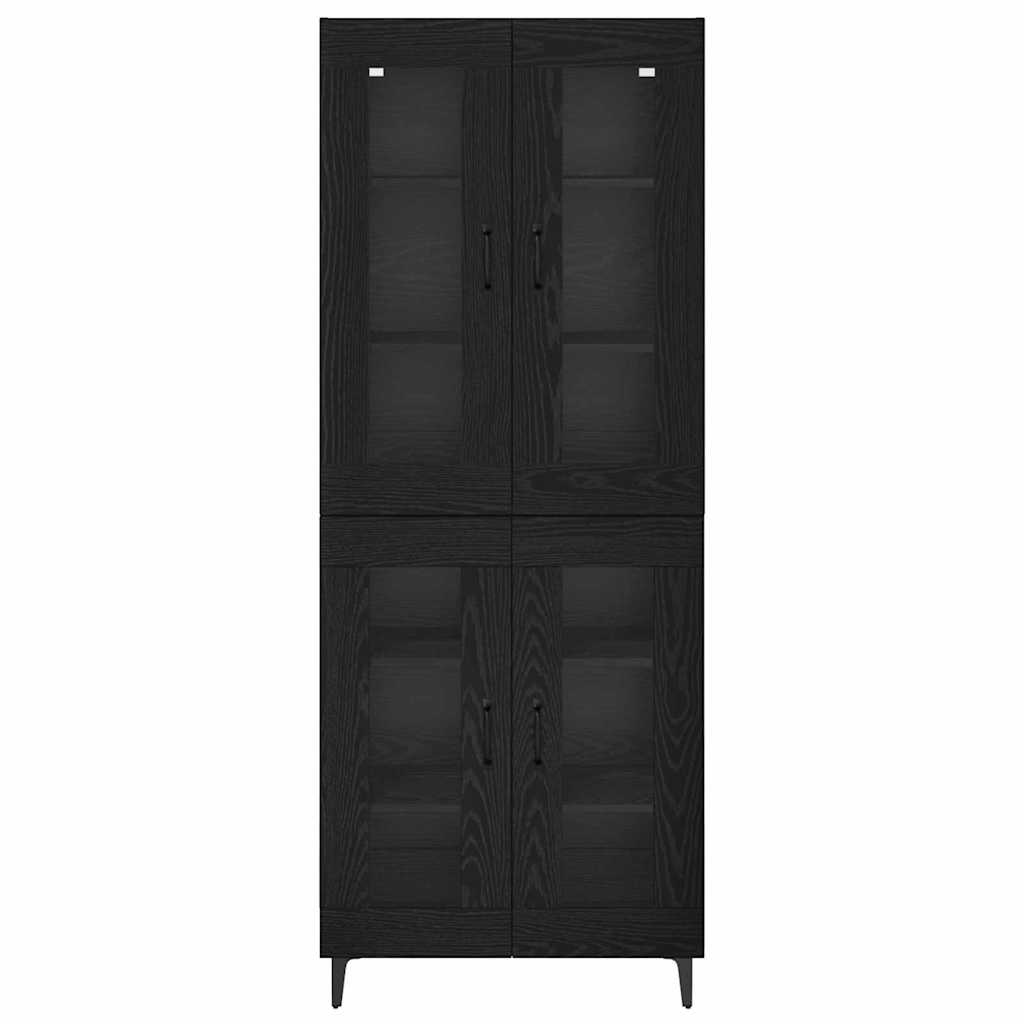 Haut Armoire Chêne noir 69,5 x 34 x 180 cm Bois d'ingénierie - XIOS