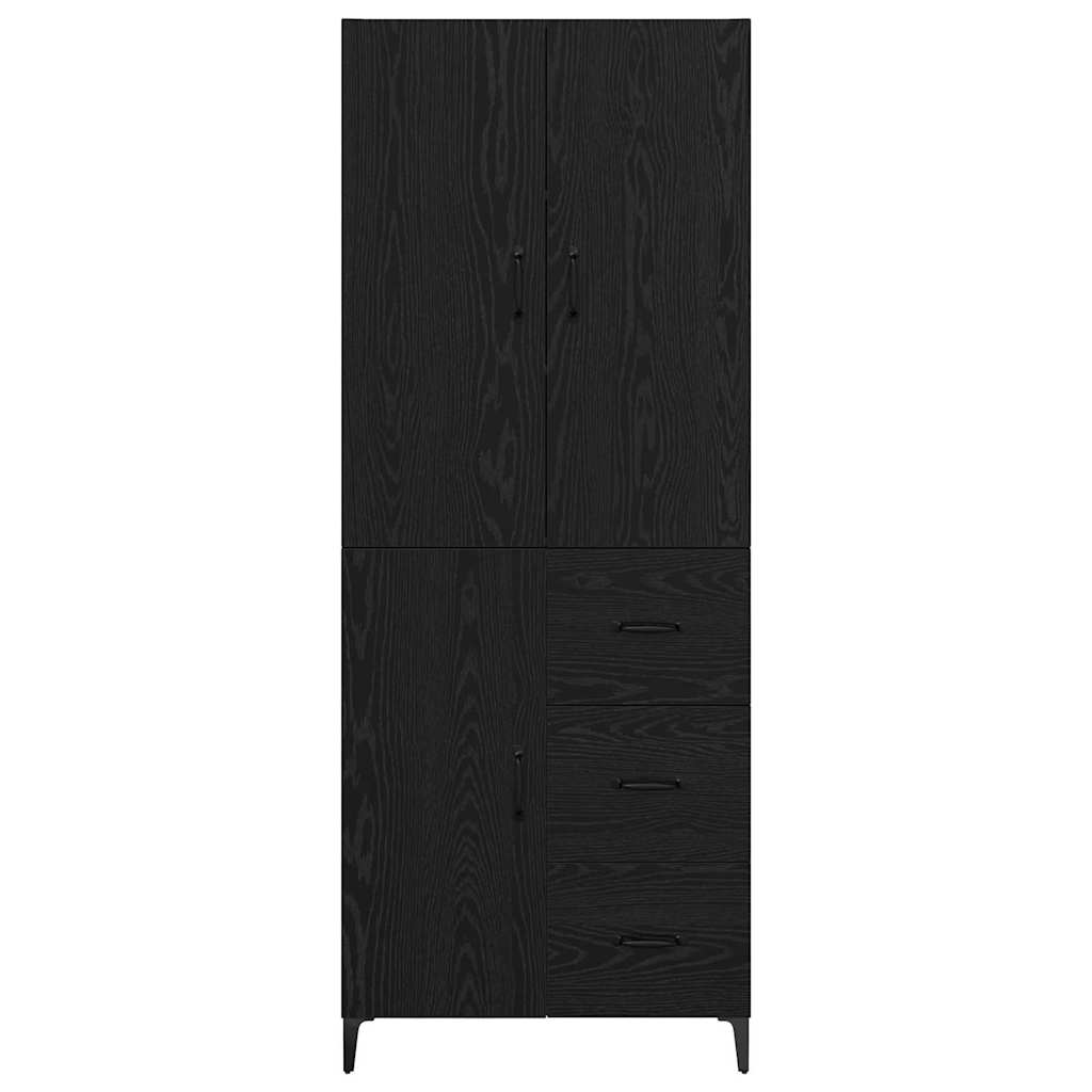 Haut Armoire Chêne noir 69,5 x 34 x 180 cm Bois d'ingénierie - XIOS