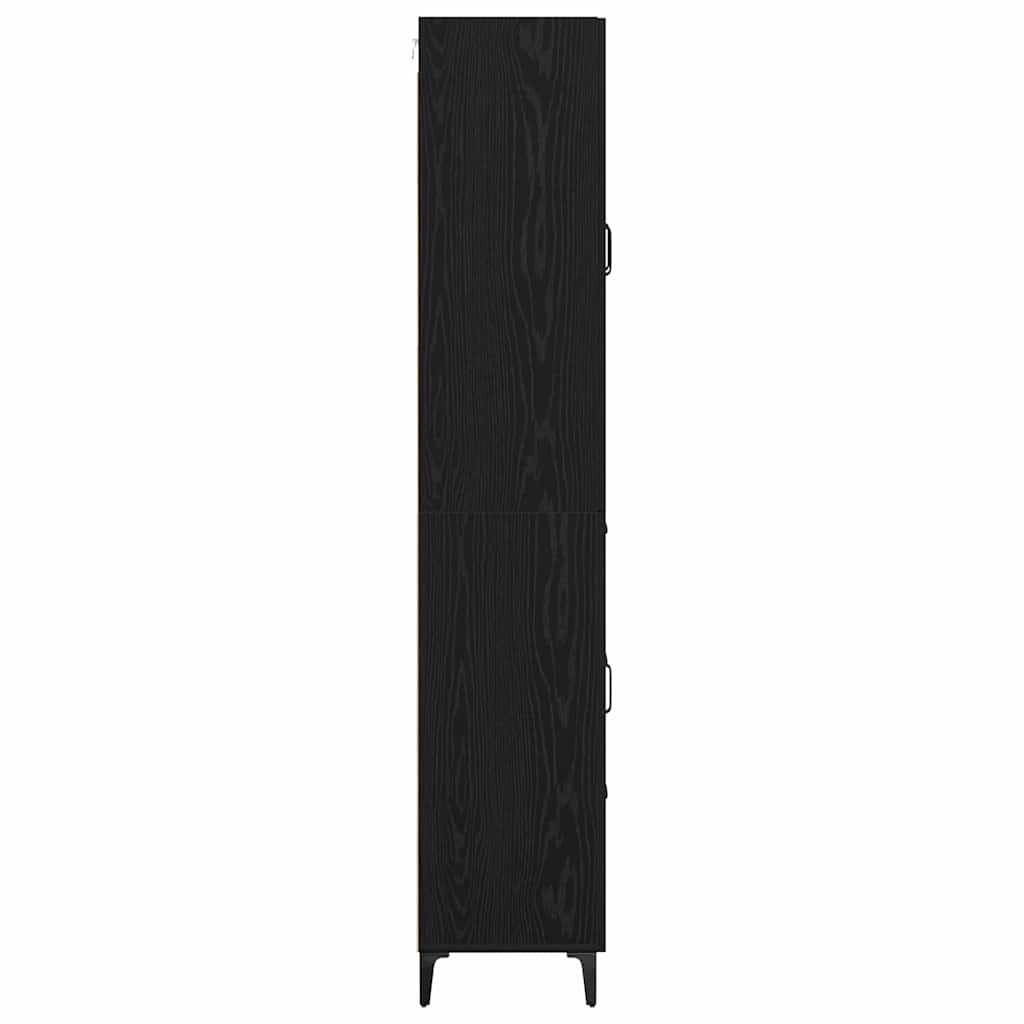 Haut Armoire Chêne noir 69,5 x 34 x 180 cm Bois d'ingénierie - XIOS