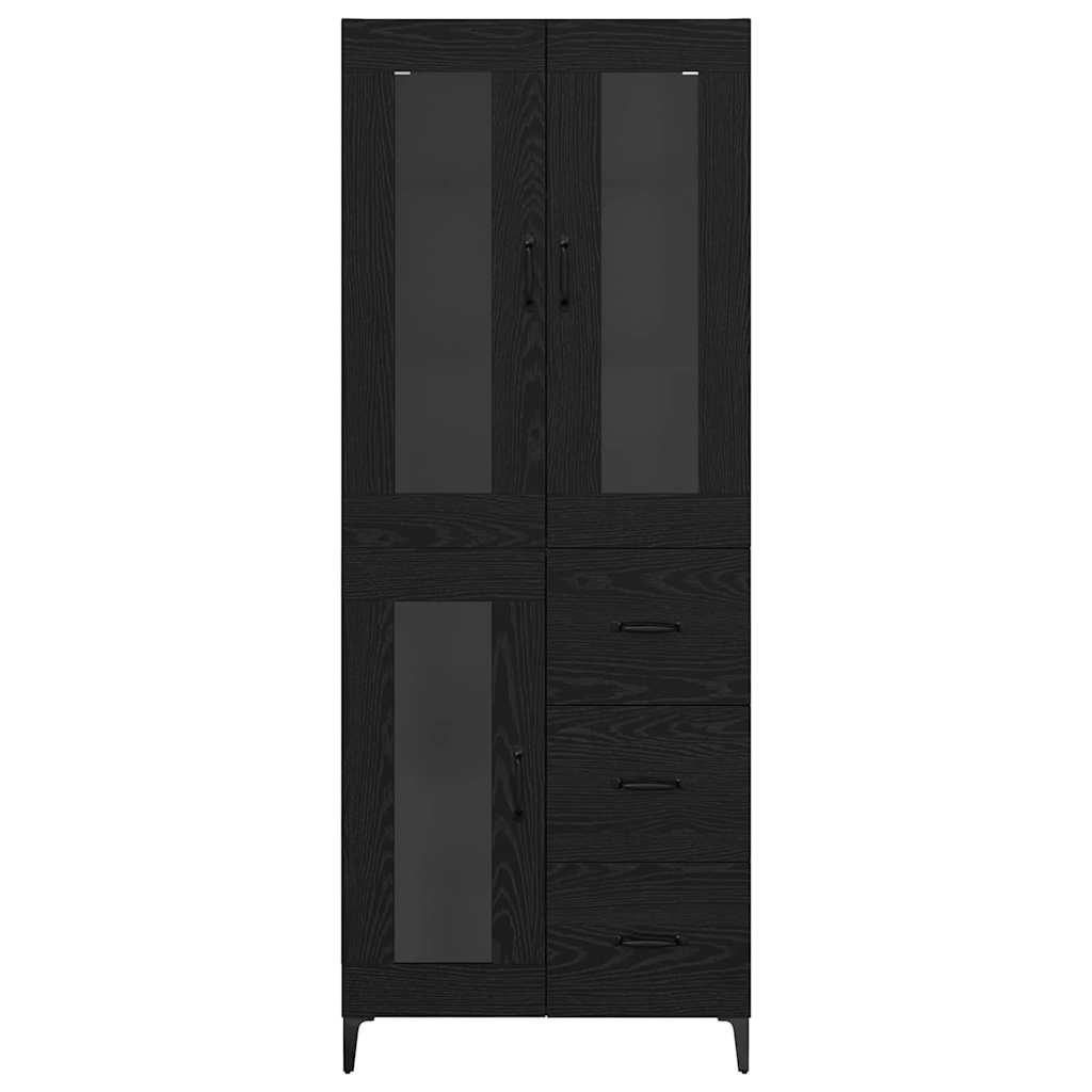 Haut Armoire Chêne noir 69,5 x 34 x 180 cm Bois d'ingénierie - XIOS